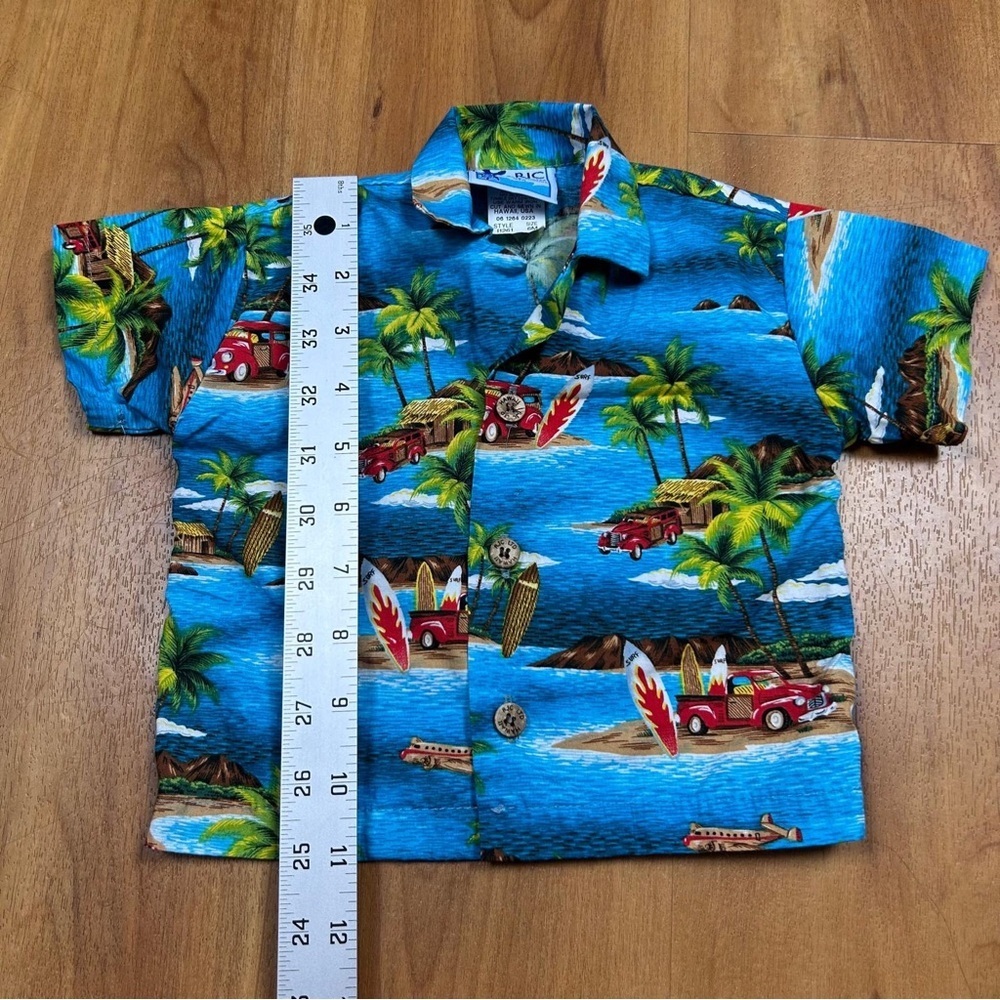 RJC Mini Island Toddler Boy's Clothes Set Blue and Green - Picture 3 of 10